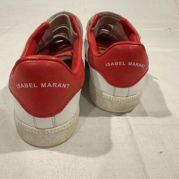 Isabel Marant Low Top Leather & Suede Sneakers - Picture 3 of 7